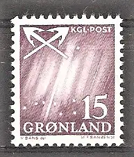 Briefmarke Grönland Mi.Nr. 51 ** Nordlicht 1963