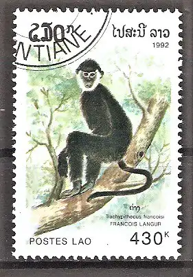 Briefmarke Laos Mi.Nr. 1340 o Tonkinlangur (Presbytis francoisi)