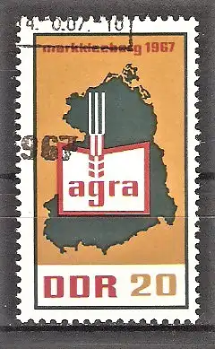 Briefmarke DDR Mi.Nr. 1292 o Landwirtschaftsausstellung (AGRA) Markkleeberg 1967