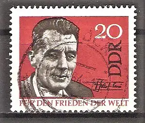 Briefmarke DDR Mi.Nr. 1049 o Für den Weltfrieden 1964 / Frédéric Joliot-Curie - Französischer Atomphysiker
