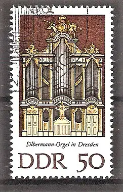 Briefmarke DDR Mi.Nr. 2114 o Silbermann-Orgeln 1976 / Katholische Hofkirche, Dresden