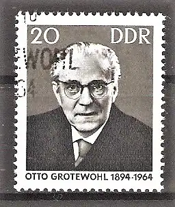 Briefmarke DDR Mi.Nr. 1153 o 1. Todestag von Otto Grotewohl 1965 / Politiker & Erster Ministerpräsident der DDR