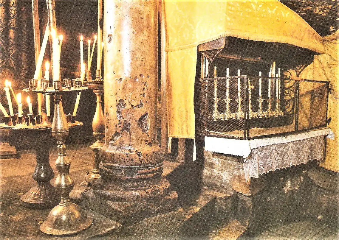 Ansichtskarte Israel - Bethlehem / Heilige Krippe in der Geburtskirche (1919)