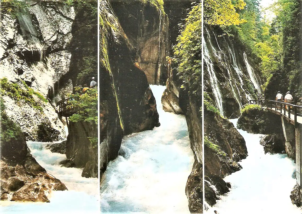 Ansichtskarte Deutschland - Ramsau bei Berchtesgaden / Wimbachklamm (1865)