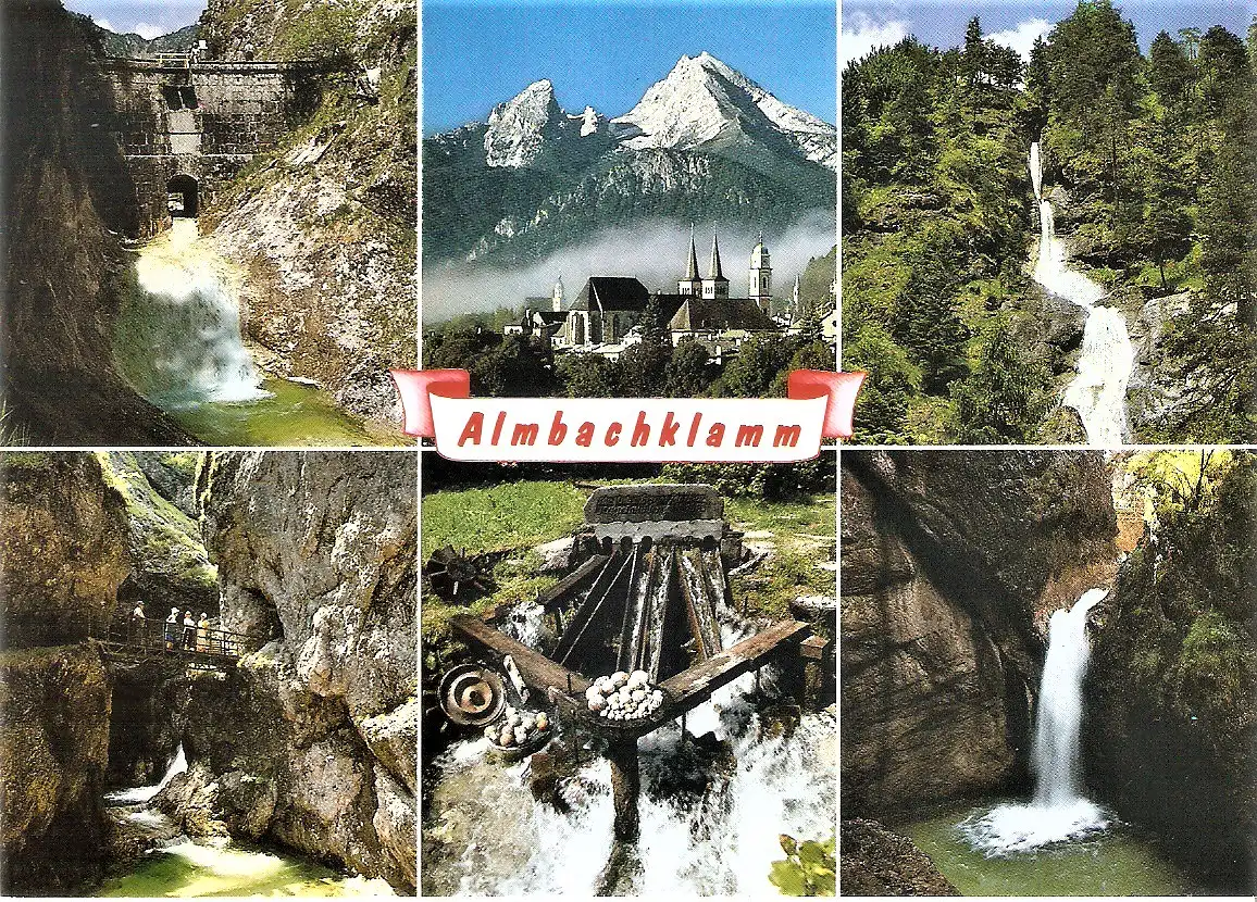Ansichtskarte Deutschland - Berchtesgaden / Almbachklamm und Kugelmühle (2083)