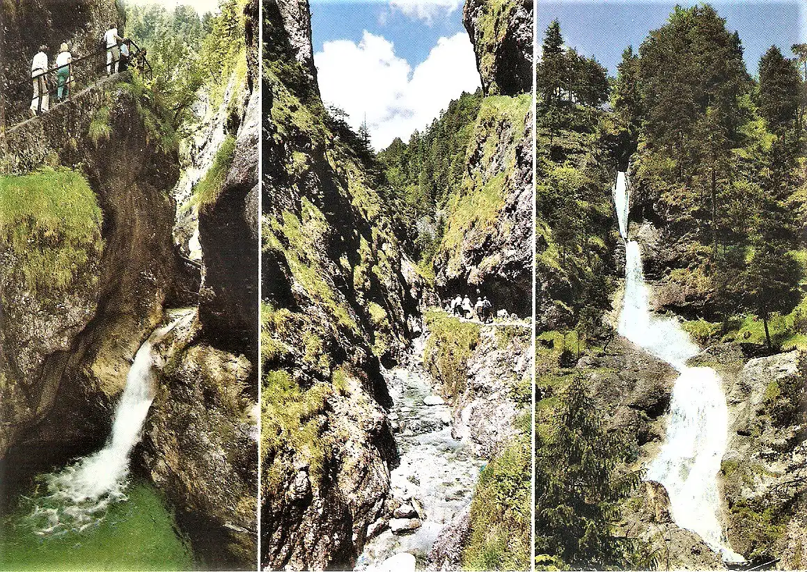 Ansichtskarte Deutschland - Berchtesgaden / Wanderung durch die Almbachklamm (2082)