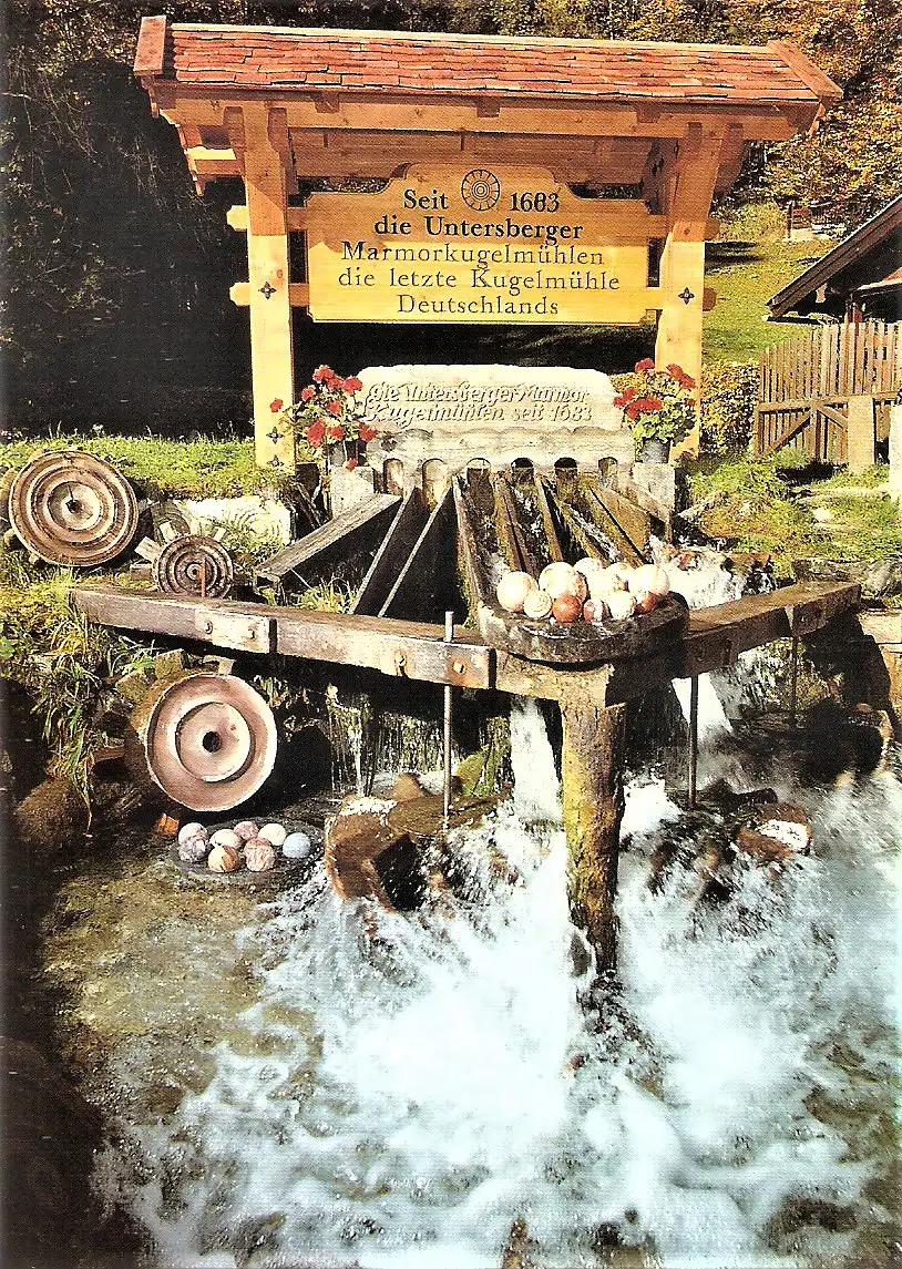 Ansichtskarte Deutschland - Berchtesgaden / Untersberger Marmorkugelmühle - Die letzte Kugelmühle Deutschlands (2081)