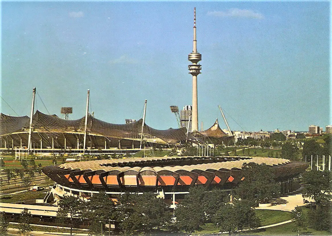 Ansichtskarte Deutschland - München / XX. Olympische Spiele 1972 - Radstadion und Olympia-Stadion (2394)