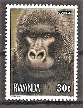 Briefmarke Ruanda Mi.Nr. 923 ** Affen 1978 / Gorilla (Gorilla gorilla)