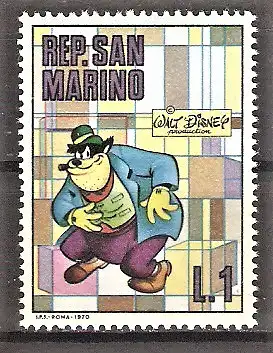 Briefmarke San Marino Mi.Nr. 962 ** Walt-Disney-Figuren 1970 / Kater Carlo