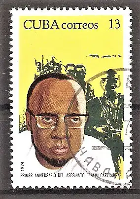 Briefmarke Cuba Mi.Nr. 1938 o Amilcar Cabral 1974 / Afrikanischer Politiker