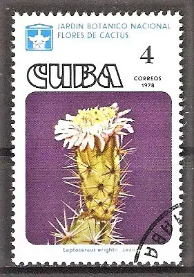 Briefmarke Cuba Mi.Nr. 2295 o Kaktusblüten 1978 / Leptocereus wrightii