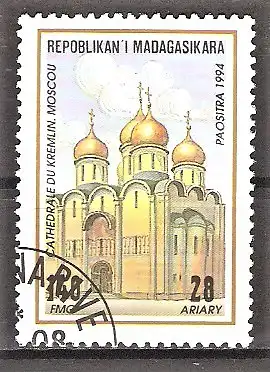 Briefmarke Madagaskar Mi.Nr. 1691 o Kathedralen 1994 / Moskauer Kreml