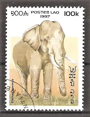 Briefmarke Laos Mi.Nr. 1584 o Asiatischer Elefant (Elephas maximus)