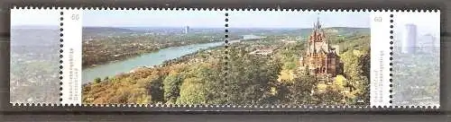Briefmarke BRD Mi.Nr. 3510-3511 ** Paar / Zusammendruck - Rheintal bei Bonn mit Schloss Drachenburg 2020 / Kompletter Satz !