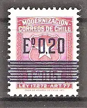 Briefmarke Chile Zwangszuschlagsmarke Mi.Nr. 7 ** Zwangszuschlagsmarke 1972