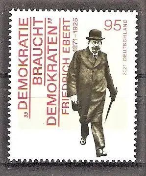 Briefmarke BRD Mi.Nr. 3589 ** 150. Geburtstag von Friedrich Ebert 2021