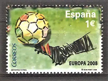 Briefmarke Spanien Mi.Nr. 4342 ** Gewinn der Fussball-Europameisterschaft 2008