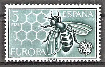 Briefmarke Spanien Mi.Nr. 1341 ** Honigbiene (Apis mellifera)