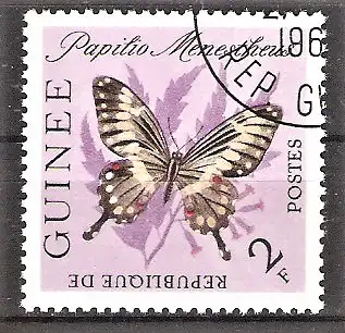 Briefmarke Guinea Mi.Nr. 189 o Schmetterlinge 1963 / Westlicher Kaiserschwalbenschwanz (Papilio menestheus)