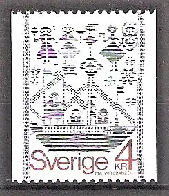 Briefmarke Schweden Mi.Nr. 1056 ** Kunst 1979 / Gewebter Wandbehang