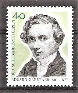 Briefmarke Berlin Mi.Nr. 542 ** 100. Todestag von Eduard Gaertner 1977 (Architekturmaler)