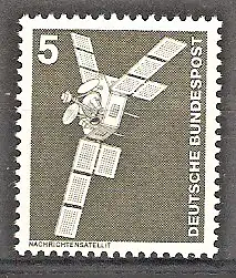 Briefmarke BRD Mi.Nr. 846 ** 5 Pf. Industrie und Technik 1975 / Nachrichtensatellit Symphonie
