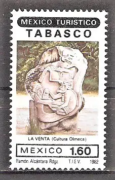 Briefmarke Mexiko Mi.Nr. 1824 ** Tourismus 1982 / La Venta