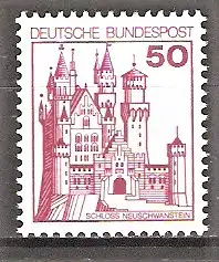 Briefmarke BRD Mi.Nr. 916 A ** 50 Pf. Burgen und Schlösser 1977 / Schloss Neuschwanstein