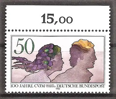 Briefmarke BRD Mi.Nr. 1133 ** Oberrand - 100 Jahre Gesamtverband der Christlichen Vereine Junger Männer (CVJM) 1982
