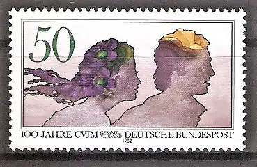 Briefmarke BRD Mi.Nr. 1133 ** 100 Jahre Gesamtverband der Christlichen Vereine Junger Männer (CVJM) 1982