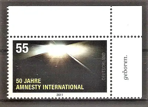 Briefmarke BRD Mi.Nr. 2873 ** BOGENECKE o.r. 50 Jahre Amnesty International 2011