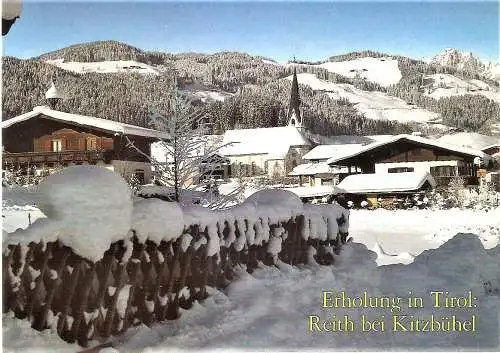 Ansichtskarte Österreich - Reith bei Kitzbühel im Winter (1599)