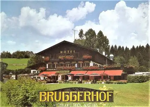 Ansichtskarte Österreich - Kitzbühel / Hotel Restaurant Bruggerhof - Außenansicht (1607)