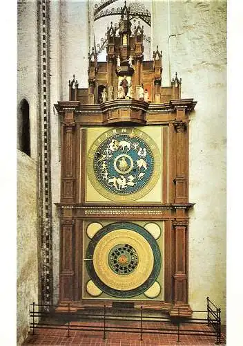 Ansichtskarte Deutschland - Lübeck / Marienkirche - Neue Astronomische Uhr, erbaut 1960-1967 (1671)