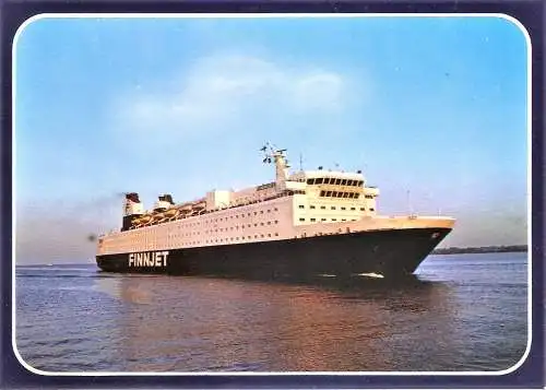Ansichtskarte Fährschiff FINNJET - Travemünde-Helsinki - Das größte und schnellste Passagierfährschiff der Welt - 24.600 BRT (1666)