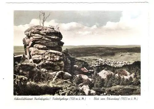 Ansichtskarte Deutschland - Bischofsgrün / Fichtelgebirge - Blick vom Ochsenkopf (1687)
