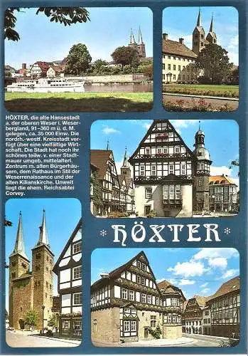 Ansichtskarte Deutschland - Höxter an der Weser / Mehrbildkarte (1704)