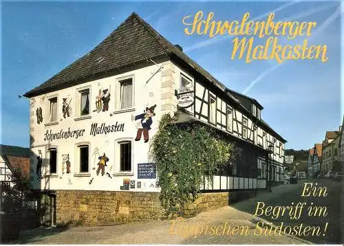 Ansichtskarte Deutschland - Schieder-Schwalenberg / Hotel Restaurant Cafe "Schwalenberger Malkasten" (1707)