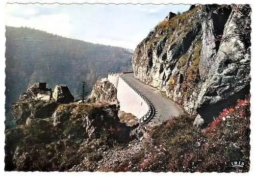 Ansichtskarte Frankreich - Les Hautes-Vosges / Col de la Schlucht - La route de Munster (1838)