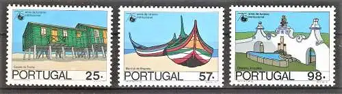 Briefmarke Portugal Mi.Nr. 1710-1712 ** 75 Jahre Tourismus-Organisation 1987 / Kompletter Satz !
