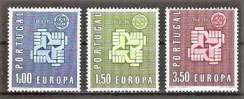 Briefmarke Portugal Mi.Nr. 907-909 ** Europa CEPT 1961 / Kompletter Satz !
