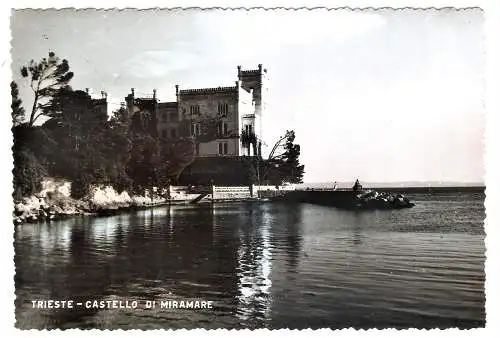 Ansichtskarte Italien - Triest / Castello di Miramare (1822)