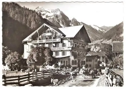 Ansichtskarte Österreich - Mayrhofen / Gasthaus "Stillupklamm" gegen Grünberg im Zillertal (2520)