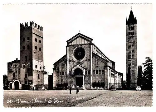 Ansichtskarte Italien - Verona / Chiesa di S. Zeno - St. Zeno Kirche (2511)