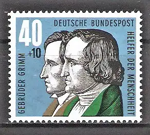 Briefmarke BRD Mi.Nr. 325 ** Wohlfahrt 1959 - Märchen der Brüder Grimm / Wilhelm Grimm und Jakob Grimm