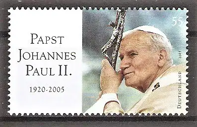 Briefmarke BRD Mi.Nr. 2460 ** Tod von Papst Johannes Paul II. 2005