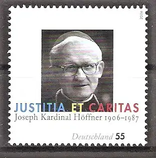 Briefmarke BRD Mi.Nr. 2572 ** 100. Geburtstag von Joseph Kardinal Höffner 2006 / Erzbischof von Köln