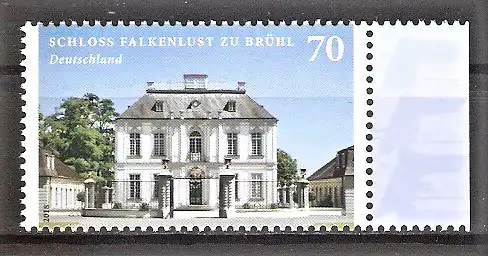 Briefmarke BRD Mi.Nr. 3354 ** Seitenrand rechts - Burgen und Schlösser 2018 / Jagdschloss Falkenlust in Brühl
