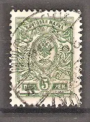 Briefmarke Finnland Mi.Nr. 62 A o Russisches Staatswappen 1911